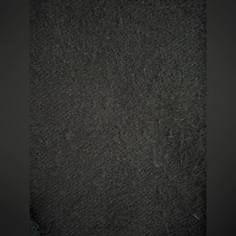 🇲🇳 Shorter Length Black Fringed Cashmere Scarf Inner Mongolia Regal Rossi